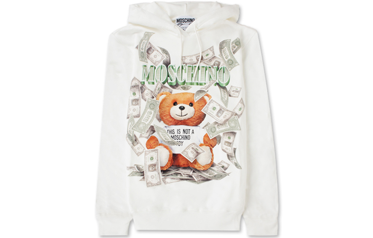 Order (W) 모스키노 머니 베어 화이트 후드티 T1713-5427-3002