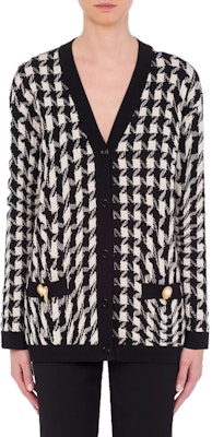 (W) モスキーノ モーフド ピエドプール ストレッチ カーディガン ブラック ニット セーター A0905-5402-1555 Lookbook (W) モスキーノ モーフド ピエドプール ストレッチ カーディガン ブラック ニット セーター A0905-5402-1555