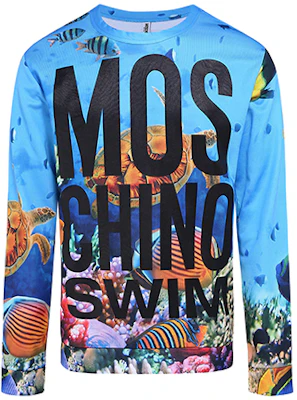 (Women) Moschino Ocean Logo Lettering Sweatshirt Deep Sky Blue 2-V1707-2119-1278 Order (Women) Moschino Ocean Logo Lettering Sweatshirt Deep Sky Blue 2-V1707-2119-1278