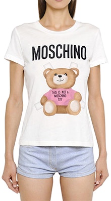 (W) 모스키노 핑크 베어 오버사이즈 티셔츠 화이트 0706-0440-3001 Order (W) 모스키노 핑크 베어 오버사이즈 티셔츠 화이트 0706-0440-3001