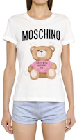 Lookbook (W) MOSCHINO 粉紅熊白色寬版T恤 0706-0440-3001