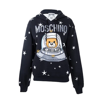 (Women) Moschino Space Bear Graphic Sweatshirt Black Women DV1702-5427-1555