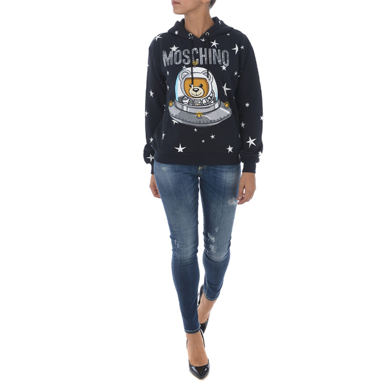 Details for (Women) Moschino Space Bear Graphic Sweatshirt Black Women DV1702-5427-1555