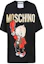 Buy (Women) MOSCHINO SS21 Black Oversized Cartoon Pig Graphic Tee. D-1A0779-1040-1555