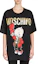 Lookbook (Women) MOSCHINO SS21 Black Oversized Cartoon Pig Graphic Tee. D-1A0779-1040-1555