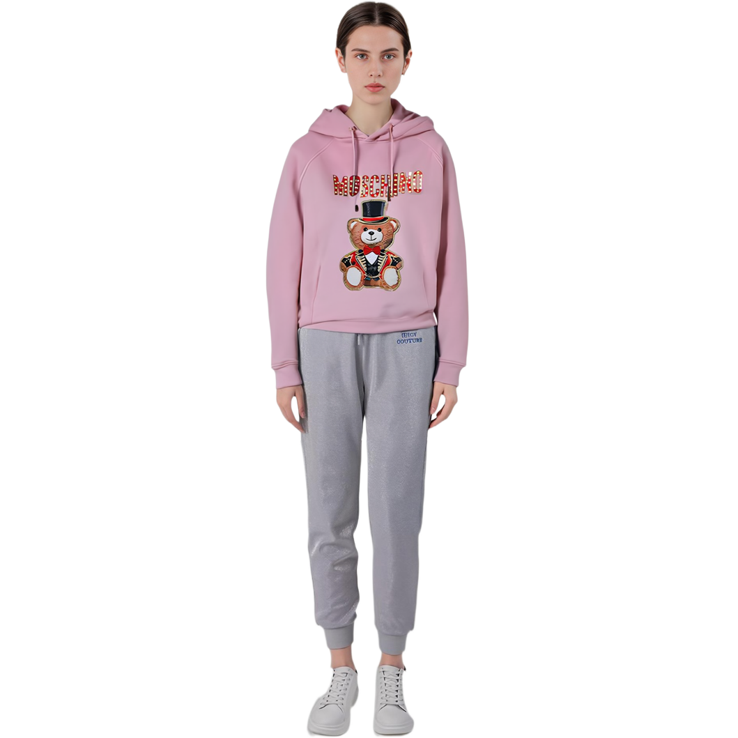 Shop (W) Sudadera Moschino SS21 Rosa Oso Mágico de Circo Cartoon. E-T0453-0527-3224