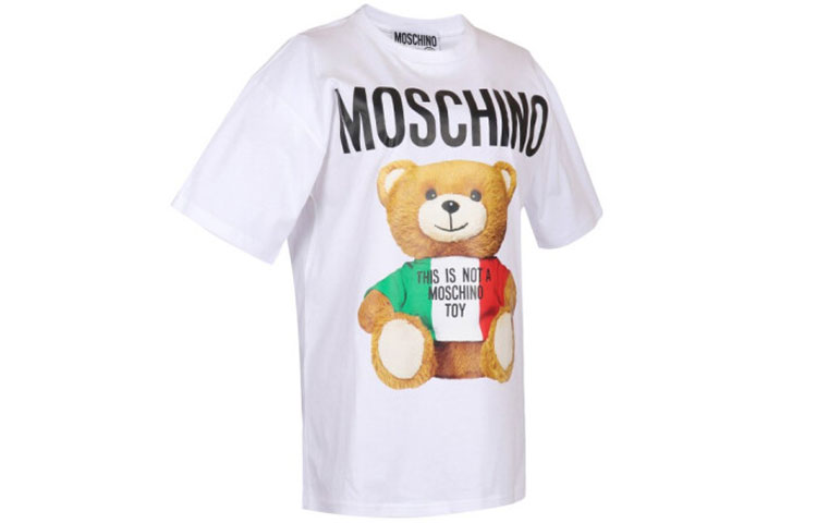 Shop (W) MOSCHINO SS21 義大利泰迪熊卡通印花T恤 白色 07080-540V-1001