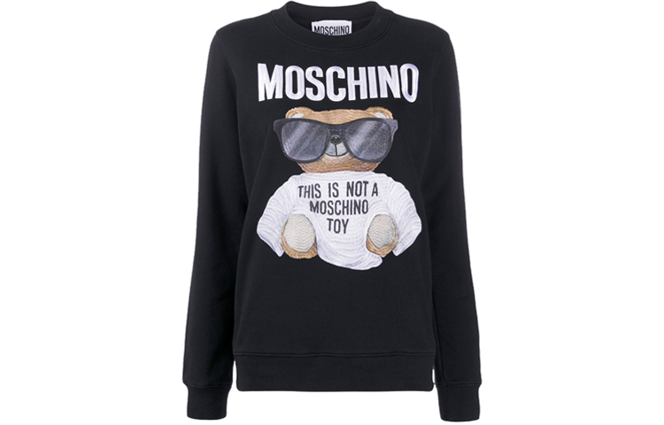 Order (W) MOSCHINO SS21 熊熊卡通印花黑色衛衣 EV1708-5527-1555