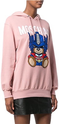 (W) MOSCHINO SS21 變形金剛泰迪連帽衫 粉紅色 時尚 V17065527-1187 Lookbook (W) MOSCHINO SS21 變形金剛泰迪連帽衫 粉紅色 時尚 V17065527-1187