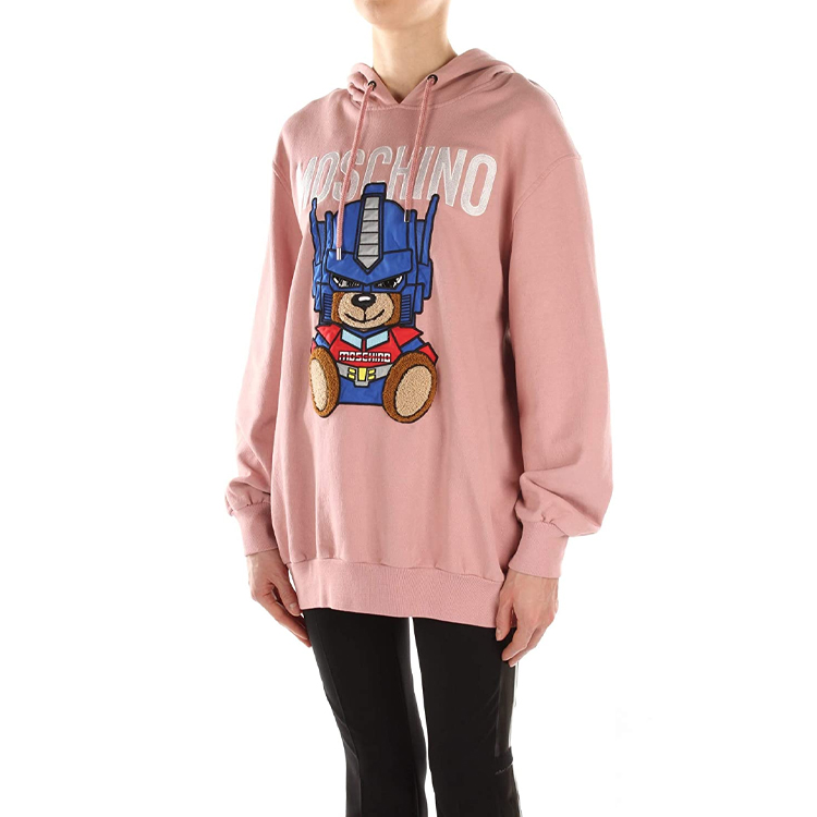 Purchase (W) MOSCHINO SS21 變形金剛泰迪連帽衫 粉紅色 時尚 V17065527-1187