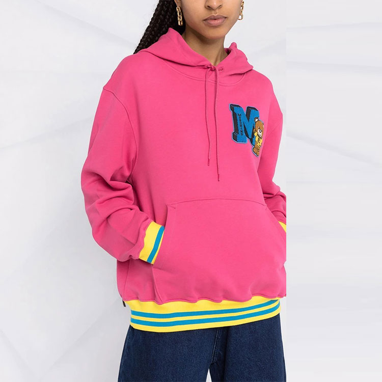 (Women) Moschino SS22 Pink Pullover Hoodie with Applique Details V1720-0528-1206 圖 6