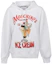 Buy (Women) Moschino SS22 White Printed Hoodie Long Sleeve Sweatshirt A1712-0528-1001