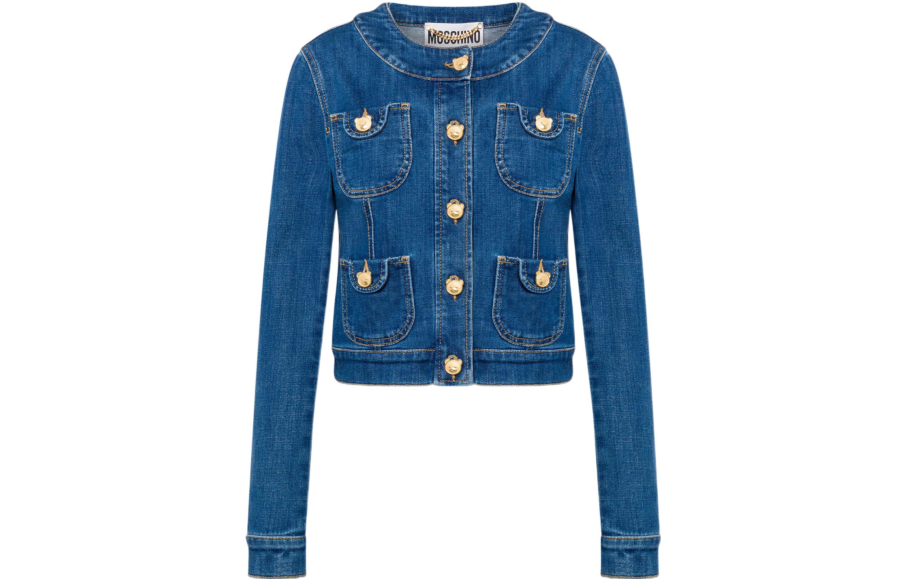 Order (W) 모스키노 SS23 블루 포켓 버튼업 롱슬리브 자켓 A0526-0522-0295