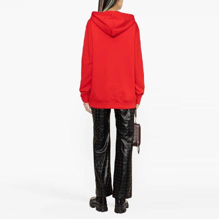 Shop (W) MOSCHINO SS23 紅色卡通兔子字母印花連帽衫。 A1779-1028-1115