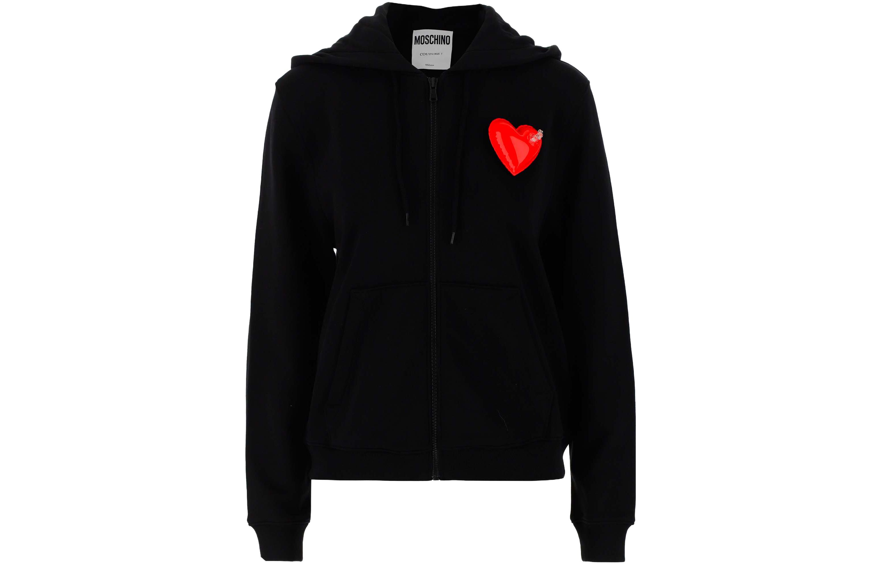 (Women) Moschino SS23 Heart Print Sweatshirt Black J17080428