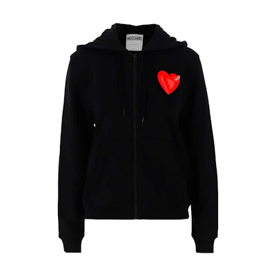 (Women) Moschino SS23 Heart Print Sweatshirt Black J17080428