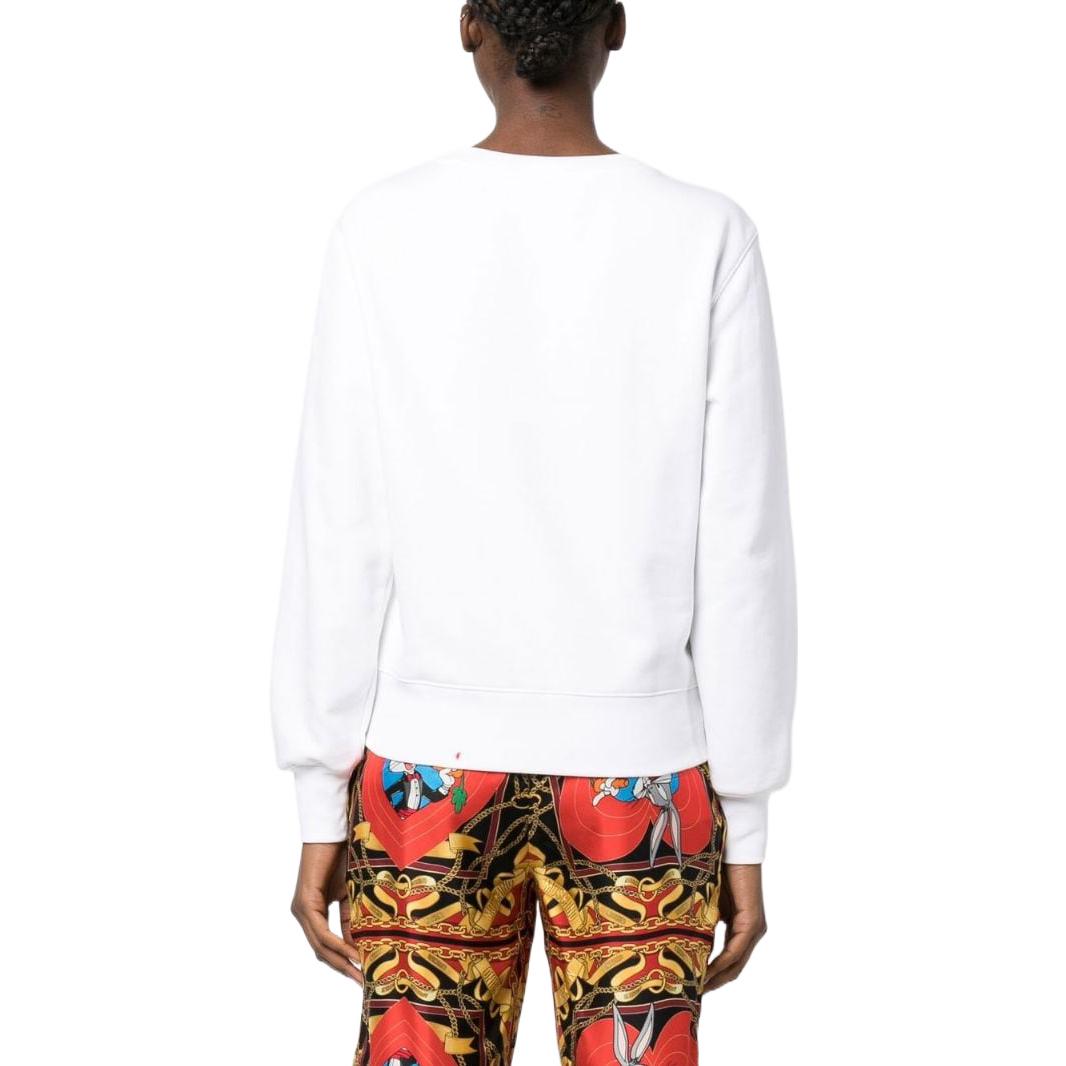(Women) Moschino SS23 White Long-Sleeve Sweatshirt with Logo & Cartoon Print A1778-1028-1001 圖 4