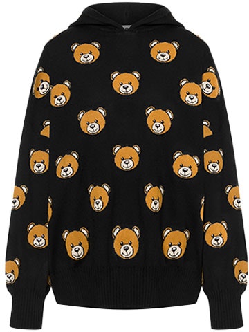 women-moschino-teddy-bear-black-wool-knit-pullover-hoodie-sweater-a090-5550-821-a
