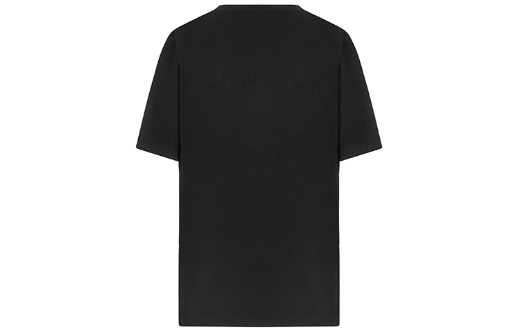 Lookbook (W) MOSCHINO Kaos Oversized Wanita Hitam, Motif Teddy Bear Cake Lengan Pendek. V0702-54401-555