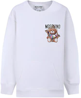 (Women) Moschino Teddy Bear Frame Graphic White Long-Sleeve Sweater - Women’s D-V1717-0427-1001 (Women) Moschino Teddy Bear Frame Graphic White Long-Sleeve Sweater - Women’s D-V1717-0427-1001