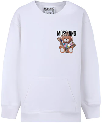 (W) Moschino 泰迪熊框架圖案白色長袖毛衣 - 女款 D-V1717-0427-1001 Buy (W) Moschino 泰迪熊框架圖案白色長袖毛衣 - 女款 D-V1717-0427-1001