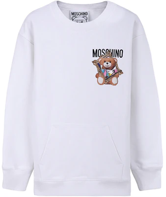 (W) Moschino 泰迪熊框架圖案白色長袖毛衣 - 女款 D-V1717-0427-1001 Order (W) Moschino 泰迪熊框架圖案白色長袖毛衣 - 女款 D-V1717-0427-1001