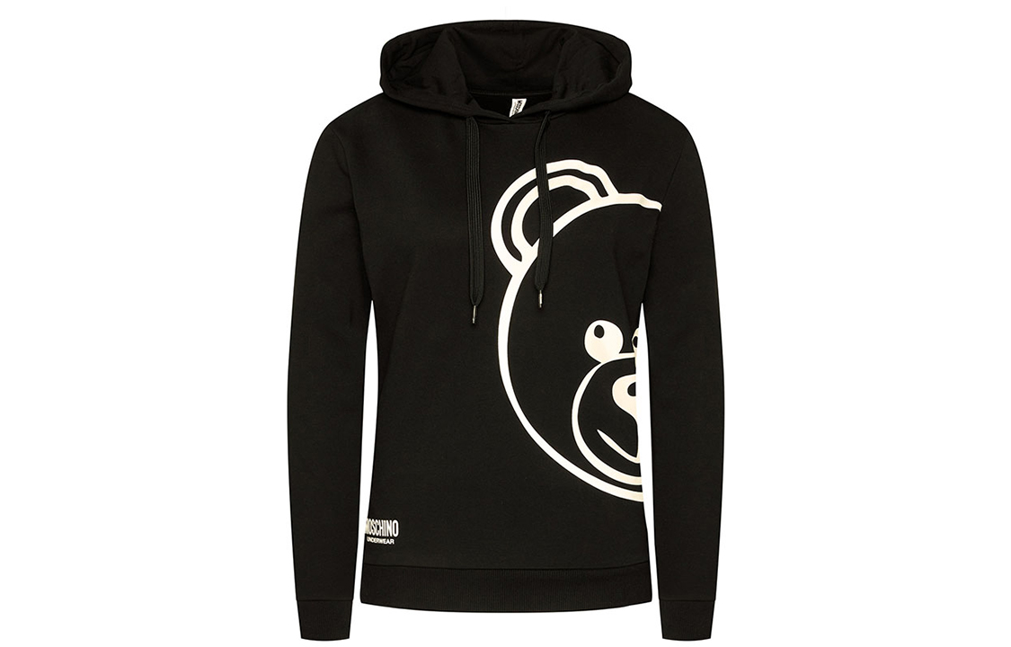 Order (Women) Moschino Teddy Bear Graphic Cartoon Sweatshirt Women’s Black A1732-9011-555