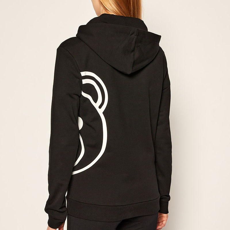 Shop (Women) Moschino Teddy Bear Graphic Cartoon Sweatshirt Women’s Black A1732-9011-555