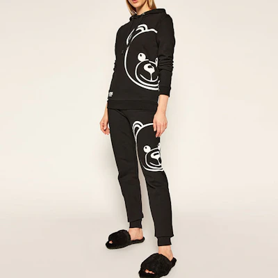 (Women) Moschino Teddy Bear Graphic Cartoon Sweatshirt Women’s Black A1732-9011-555 Purchase (Women) Moschino Teddy Bear Graphic Cartoon Sweatshirt Women’s Black A1732-9011-555