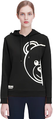 (Women) Moschino Teddy Bear Graphic Cartoon Sweatshirt Women’s Black A1732-9011-555 Cheap (Women) Moschino Teddy Bear Graphic Cartoon Sweatshirt Women’s Black A1732-9011-555