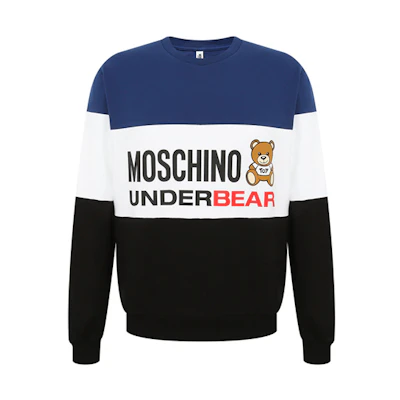 (Women) MOSCHINO Teddy Bear Graphic Print Casual Cartoon Sweatshirt for Women Multicolor A1714-8112-1290