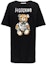 Order (W) MOSCHINO Kaos Hitam Oversized Wanita dengan Cetakan Teddy Bear Casual V0452-0541-1555