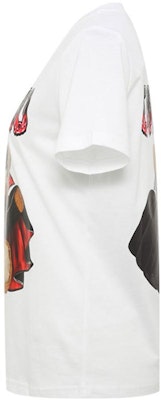 (W) 모스키노 테디베어 프린트 화이트 반팔 티셔츠 캐주얼 티 A0712-0540-1001 Shop (W) 모스키노 테디베어 프린트 화이트 반팔 티셔츠 캐주얼 티 A0712-0540-1001