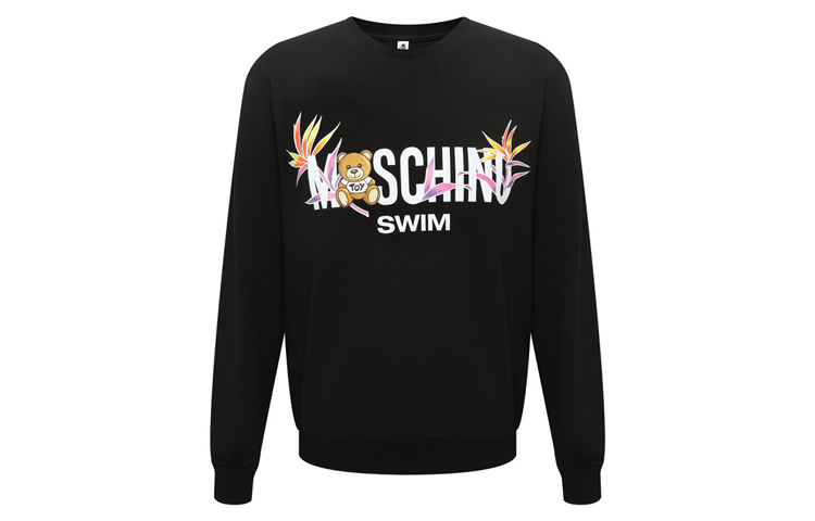 (Women) Moschino Teddy Logo Crewneck Sweatshirt Black Z-A1706-2312-0555