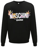 Order (W) Moschino 泰迪熊Logo黑色圓領長袖T恤 Z-A1706-2312-0555
