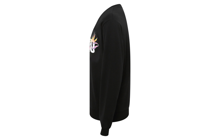 Shop (W) Moschino 泰迪熊Logo黑色圓領長袖T恤 Z-A1706-2312-0555