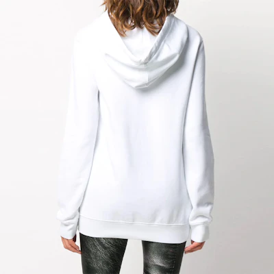 (Women) Moschino Teddy Logo Embroidered Cartoon Sweatshirt White V1709-5527-1001 Purchase (Women) Moschino Teddy Logo Embroidered Cartoon Sweatshirt White V1709-5527-1001