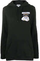 (Women) Moschino Teddy Logo Embroidered Hoodie Black V1709-5527-1555 (Women) Moschino Teddy Logo Embroidered Hoodie Black V1709-5527-1555