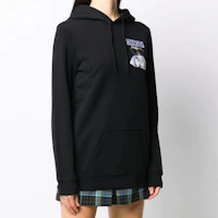Purchase (W) Moschino 泰迪刺繡Logo連帽上衣 黑色 V1709-5527-1555