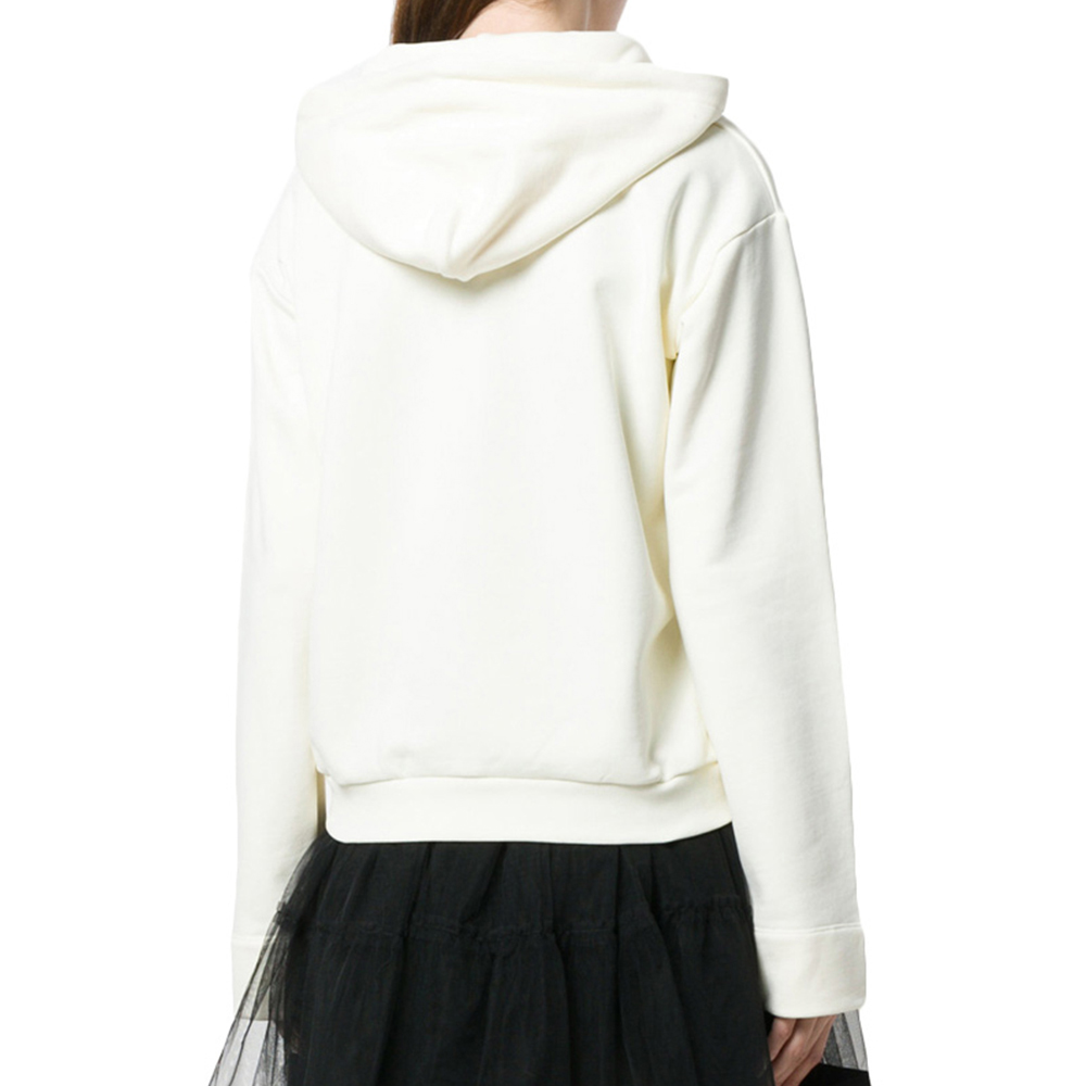 Purchase (W) モスキーノ トイベア フローラル カートゥーン フーディー ベージュ 長袖 プルオーバー D-V1703-0427-1003