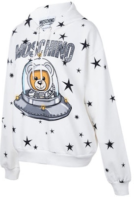 (W) モスキーノ ホワイトフーディー カジュアル スタースペースベアデザイン. DV1702-5427-1002 Shop (W) モスキーノ ホワイトフーディー カジュアル スタースペースベアデザイン. DV1702-5427-1002