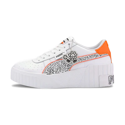 (W) Mr. Doodle Puma Cali Wedge 'Wavy Doodles'