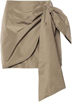 (Women) MSGM Asymmetric Hem Casual Mini Skirt Light Brown. 3641MDD11A247109-BROWN (Women) MSGM Asymmetric Hem Casual Mini Skirt Light Brown. 3641MDD11A247109-BROWN