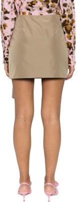 (W) Falda Mini Casual Asimétrica MSGM Marrón Claro. 3641MDD11A247109-BROWN Shop (W) Falda Mini Casual Asimétrica MSGM Marrón Claro. 3641MDD11A247109-BROWN