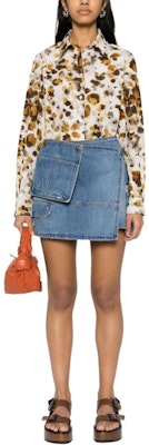 (W) MSGM 비대칭 헴 플리츠 데님 스커트 미드 블루. 3641MDD233L247292-89 Lookbook (W) MSGM 비대칭 헴 플리츠 데님 스커트 미드 블루. 3641MDD233L247292-89