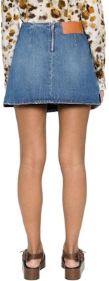 (W) MSGM 비대칭 헴 플리츠 데님 스커트 미드 블루. 3641MDD233L247292-89 Shop (W) MSGM 비대칭 헴 플리츠 데님 스커트 미드 블루. 3641MDD233L247292-89