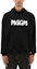 Lookbook (W) MSGM Sudadera Negra Oversize con Logo Impreso y Capucha con Cordón. 3740MM106247799-BLACK