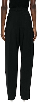 (W) MSGM Pantalones de Traje Negros con Pinzas y Pierna Estrecha 3641MDP01247200-99 Shop (W) MSGM Pantalones de Traje Negros con Pinzas y Pierna Estrecha 3641MDP01247200-99