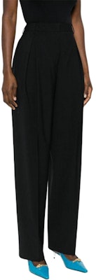 (W) MSGM Pantalones de Traje Negros con Pinzas y Pierna Estrecha 3641MDP01247200-99 Purchase (W) MSGM Pantalones de Traje Negros con Pinzas y Pierna Estrecha 3641MDP01247200-99