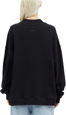 (W) Sudadera MSGM Negra de Manga Larga con Logo de Strass. 3741MDM110247799-BLACK Shop (W) Sudadera MSGM Negra de Manga Larga con Logo de Strass. 3741MDM110247799-BLACK
